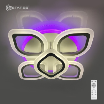 Управляемая светодиодная люстра alia RGB 50W+10W 6R-480x120-WHITE/WHITE-220-IP20