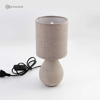 Настольная лампа BETA 1xE14 R-100x120x275-BEIGE/BEIGE-220-IP20