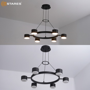 LAMPADA 6xGX53 BLACK Озон 2