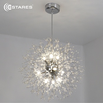 Люстра NOVELLA H 9XG9 R-500X1500-CHROME/CRYSTAL-220-IP20