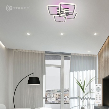 Управляемая светодиодная люстра LIKE RGB 100W 4Q-APP-560 120-CHROME OPAL-220-IP20