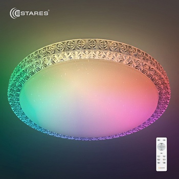 2020_Управляемый светодиодный светильник PLUTON RGB 70W R-595-CLEAR/SHINY-220-IP40