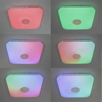 Управляемая светодиодная музыкальная люстра a-play RGB 80W S-APP-430-WHITE WHITE-220-IP20