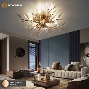 VIOLA 6xE14-600х150-GOLDCRYSTAL Озон 3