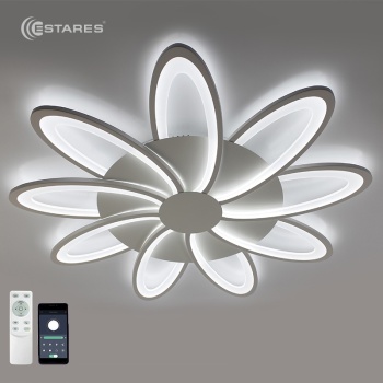 Управляемая светодиодная люстра LORENA 150W 9R-APP-843X53-WHITE/WHITE-220-IP20