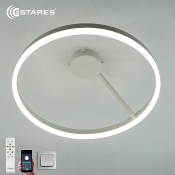 Управляемая светодиодная люстра MILAGRA 48W R-APP-500x170-WHITE WHITE-220-IP20