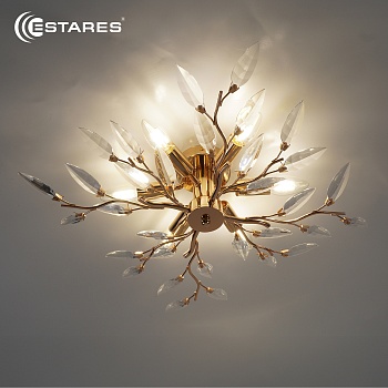 Люстра VIOLA 6xE14-600х150-GOLD/CRYSTAL-220-IP20