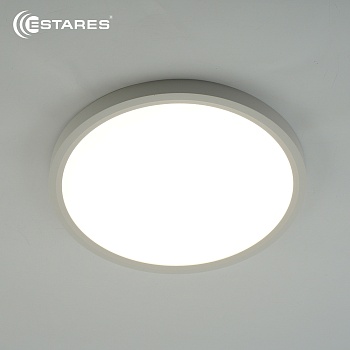 Cветодиодный светильник ROUND 28W R-300x25-WHITE/WHITE-220-IP44, 4000K