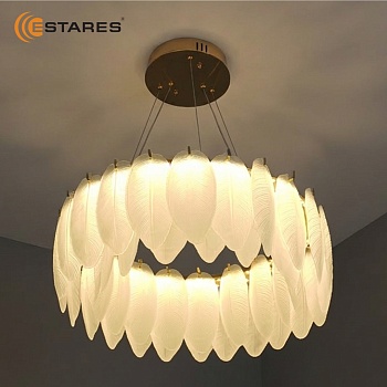 Управляемая светодиодная люстра LAVATERA 100W R-ON/OFF(IRC)-500x1190-GOLD/WHITE-220-IP20