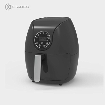 Аэрогриль EASYCOOK 1500W-DC-220V-5L-280x366x343-black/chrome