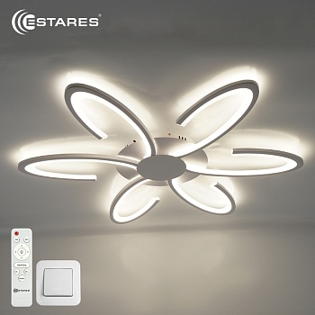 Управляемая светодиодная люстра LORENA 100W 6R-RC-710x55-WHITE/WHITE-220-IP20
