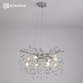 Люстра ROXANA 55 E14х8 R-600x1200-CHROME/CRYSTAL-220-IP20