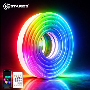 Гибкий светодиодный светильник, неон MYSTERIA RGB 20W L-16X6X10000-SMD5050X300-USB-DC5V-IP65/IP20