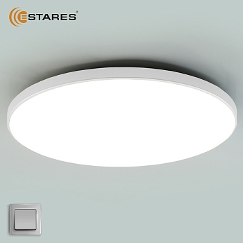 Управляемый светодиодный светильник MOON 50W R-ON/OFF-380x65-WHITE/WHITE-220-IP44